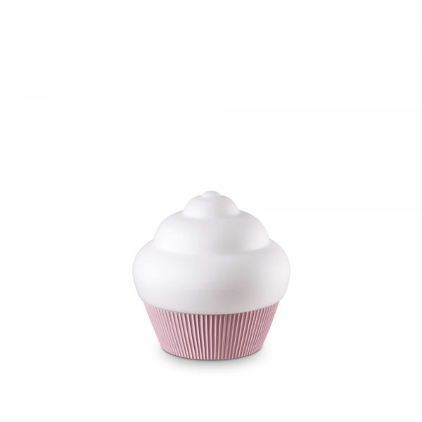 Παιδικό επιτραπέζιο φωτιστικό ροζ Cupcake TL1 Small Ideal Lux